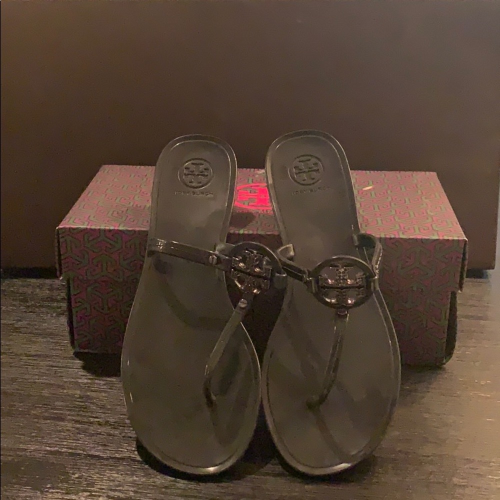 Tory Burch mini Miller thong sandals w crystals